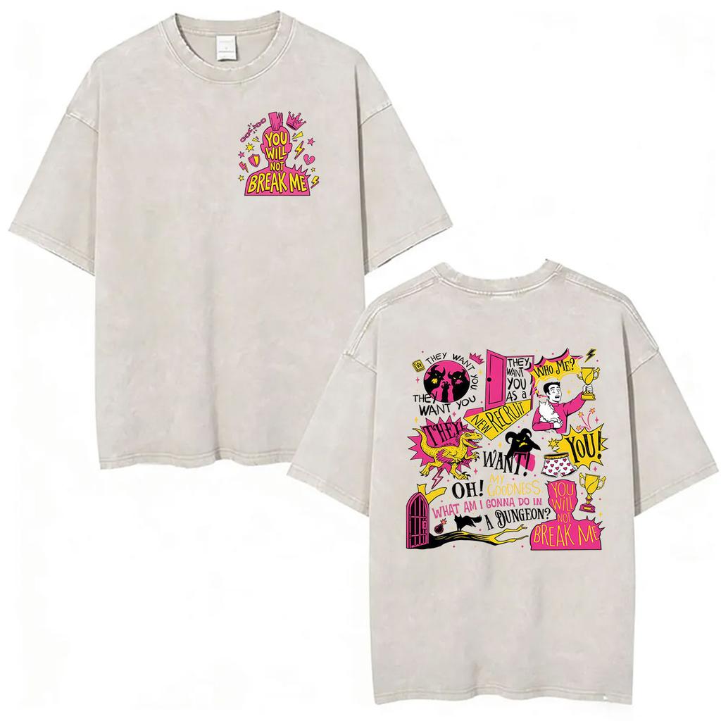 Hett Spel Dungeon Crawler Carl Vintage Tvättade T-shirts Prinsessamunk Rolig Katt Grafisk T-shirt Herr Dam Överdimensionerad Bomulls-T-shirt