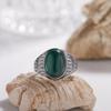 S925 Silber Naturfarbener Schatzring, Breitseitiger Retro-Zeigefingerring, Hochwertiger Nicht-Verblassender Thailändischer Silber Partnerring für Männer und Frauen.