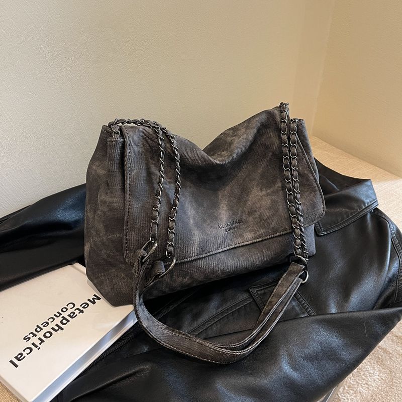 Bags Women's new women's tote bags Retro messenger bags Niche simple large bags Fashion commuter armpit bags