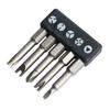 5Pieces Special-shaped Screwdriver Set 50mm U-shaped Y-Type Triangle Inner Cross Three-points Screwdriver Bit Tool