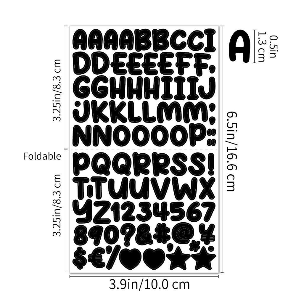 Cartoon Cartoon Letter Sticker 26 Letter Number 26 Letter Number Stickers  Hand Ledger Materials