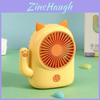 Factory Cartoon Style Handheld Desk Fan With Usb Charging