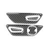 VHOH8 For Ford Mustang GT 2015-2021 Car Accessories Carbon Fiber Interior Car Seat Adjust Button Panel Frame Trim Cover Sticker Decor