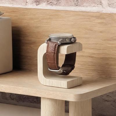 Watch Display Stand Compact Sturdy Wooden, Gift Accessory, Single Holder Storage for