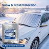 Car Windshield Snow Cover Silver Coated Cloth Anti Frost Ice Protector Sun Shade with Side Mirror Covers for Cars SUV