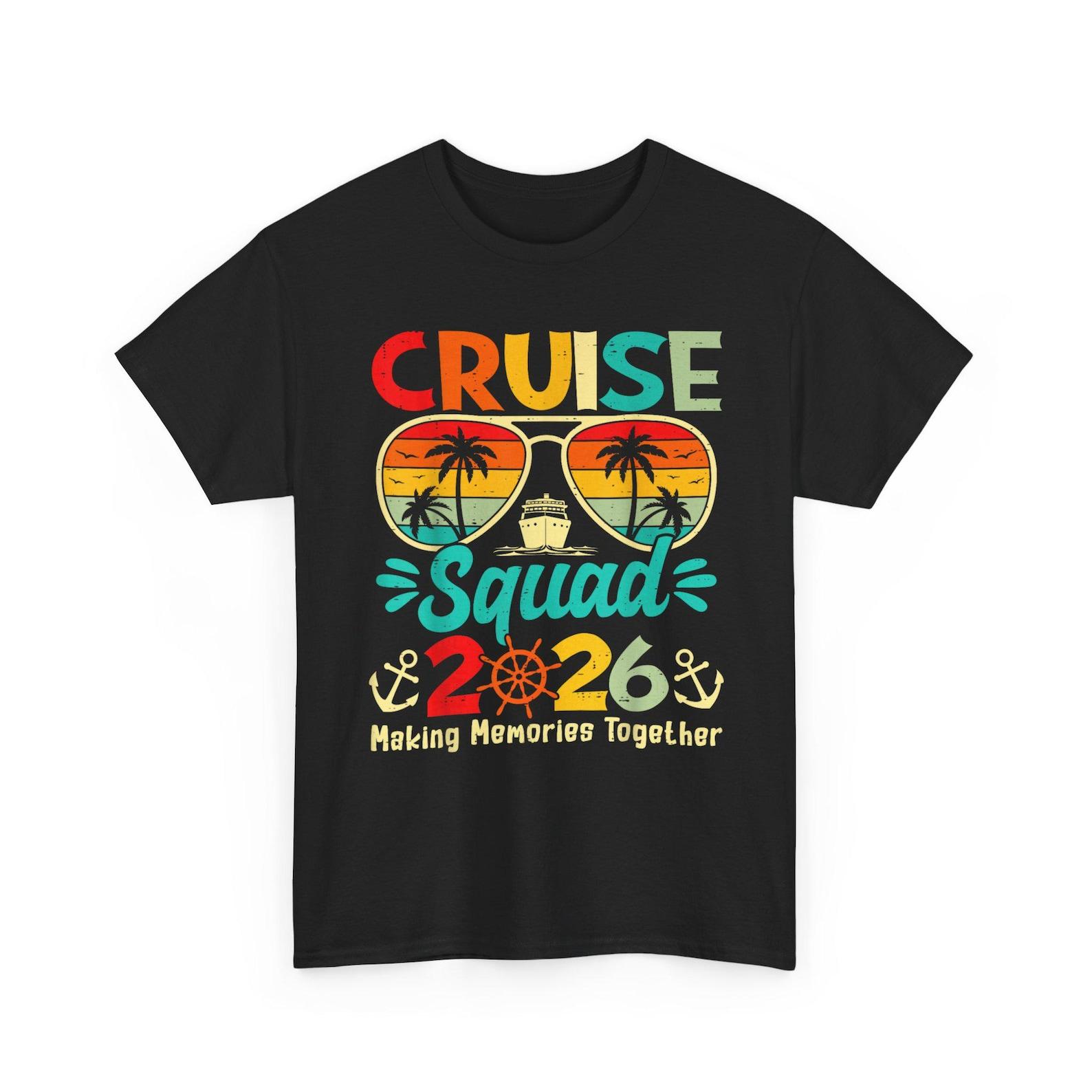 Cruise Squad 2026 Matching Family Cruise Shirt Summer Vacation Group Trip T Shirt L
