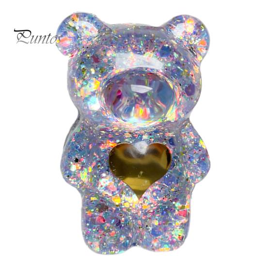 

Подставка на палец для мобильного телефона, складная складная подставка в форме сердца с блестками, милый медведь, кукла, держатель для телефона, поддержка Griptok для рабочего стола светло-фиолетовый