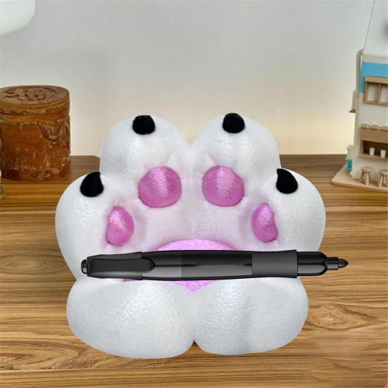 3D Printed Cat Paw Ornament Mobile Phone Holder Kitten Claw Figurine Statue Desk Cellphone Stand Home Office Decoration