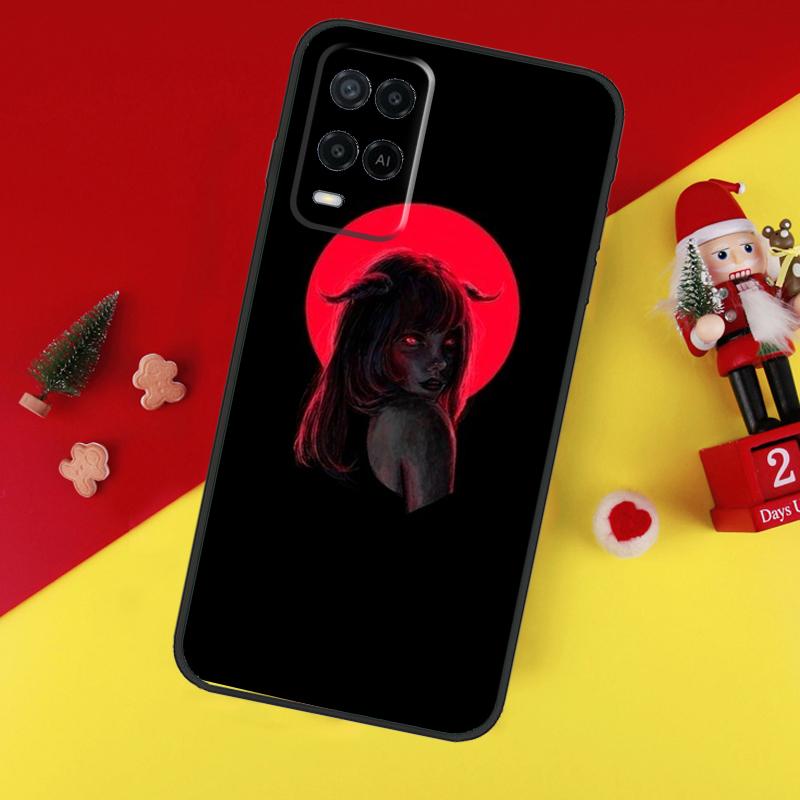 Aesthetic Devil Woman Bad Girl Case For Oppo A80 A60 A40 A15 A16 A17 A57 A94 A74 A54 A76 A96 A18 A38 A58 A78 A98 A6 A5 Pro