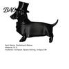 Palm-sized Sculpture 3D Printed Dachshund Statue with Top Hat, Vintage Gentleman Dog Space-saving Ornament Figurine, Cute Desk Decor for Home Office,
