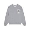 Sweatshirt Unisexe AMI ANCIENT en Coton avec Petite Broderie Cœur - Style Automne/Hiver, Col Rond, Coupe Ample, Décontracté.