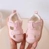 New summer closed-toe sandals for baby girls, versatile soft-soled anti-collision walking shoes