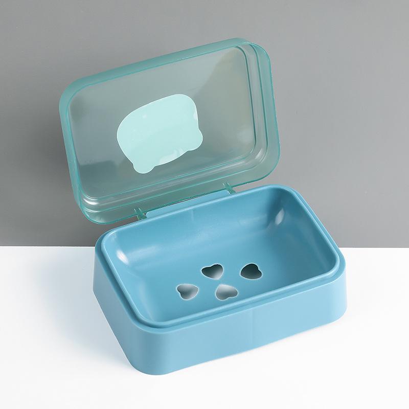 

Компактная портативная мыльница с дренажной откидной крышкой для общежитий и домашних ванных комнат