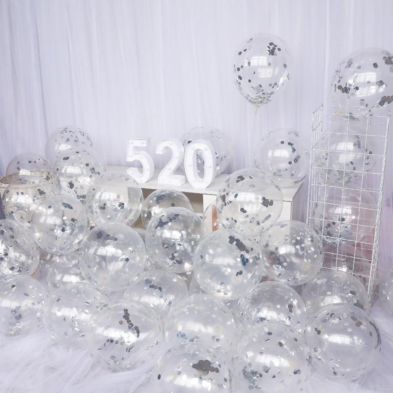 Gold Silver Confetti Balloons Glitter Sequin Globos Helium Balloon Birthday Party Halloween Christmas Party Wedding Decorations