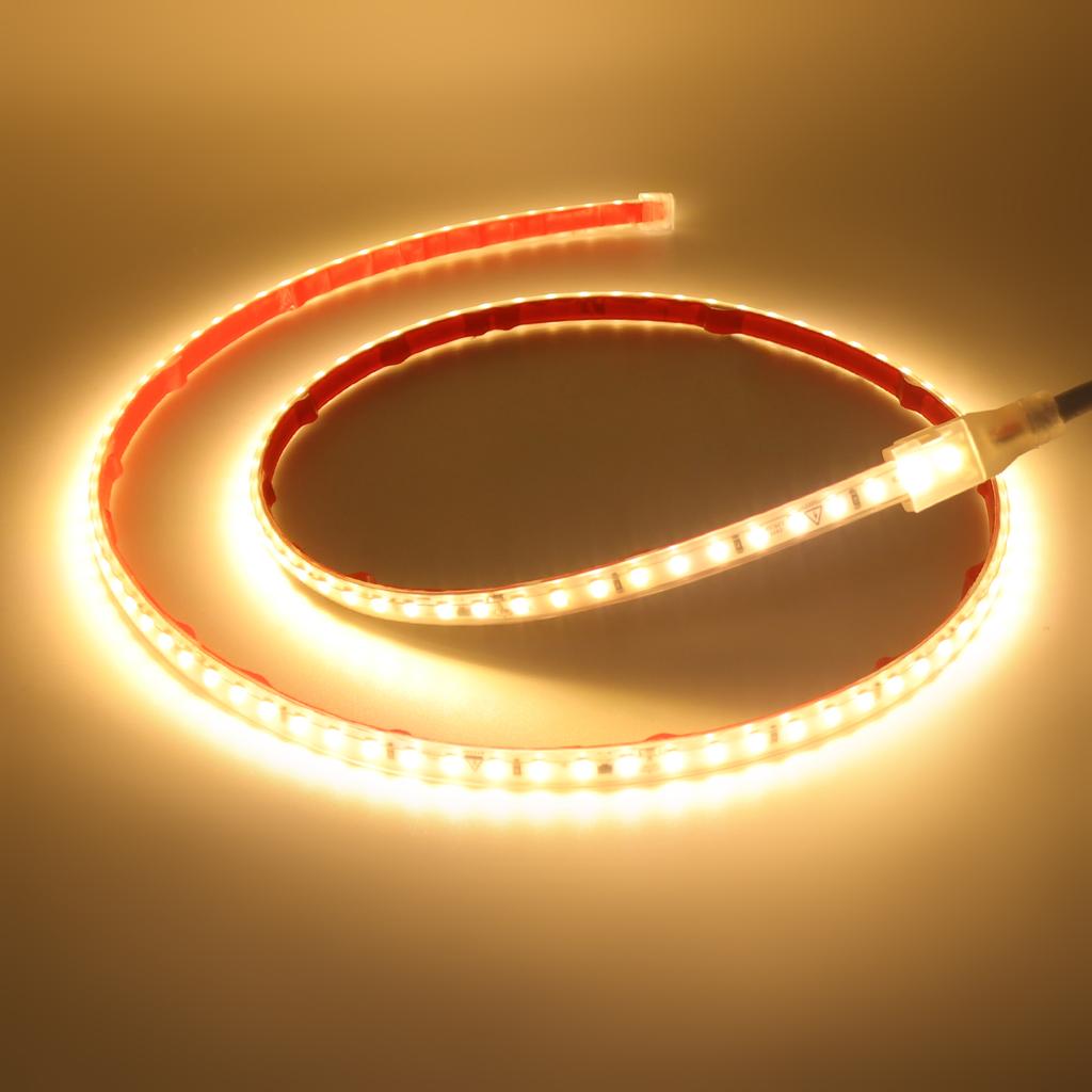AC 220V Led Strip Lights High Brightness 2835 120 LEDs/M Flexible LED Tape Ribbon Waterproof Diode Rope Light Adhesive EU UK