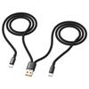 6A High-Speed Braided Multi-Head Charging Cable for Android, Apple, and Type-C