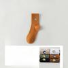 5 Pairs of Men's Autumn Cotton Sports Thick Embroidered Sweat Absorbing Deodorizing Mid Tube Socks