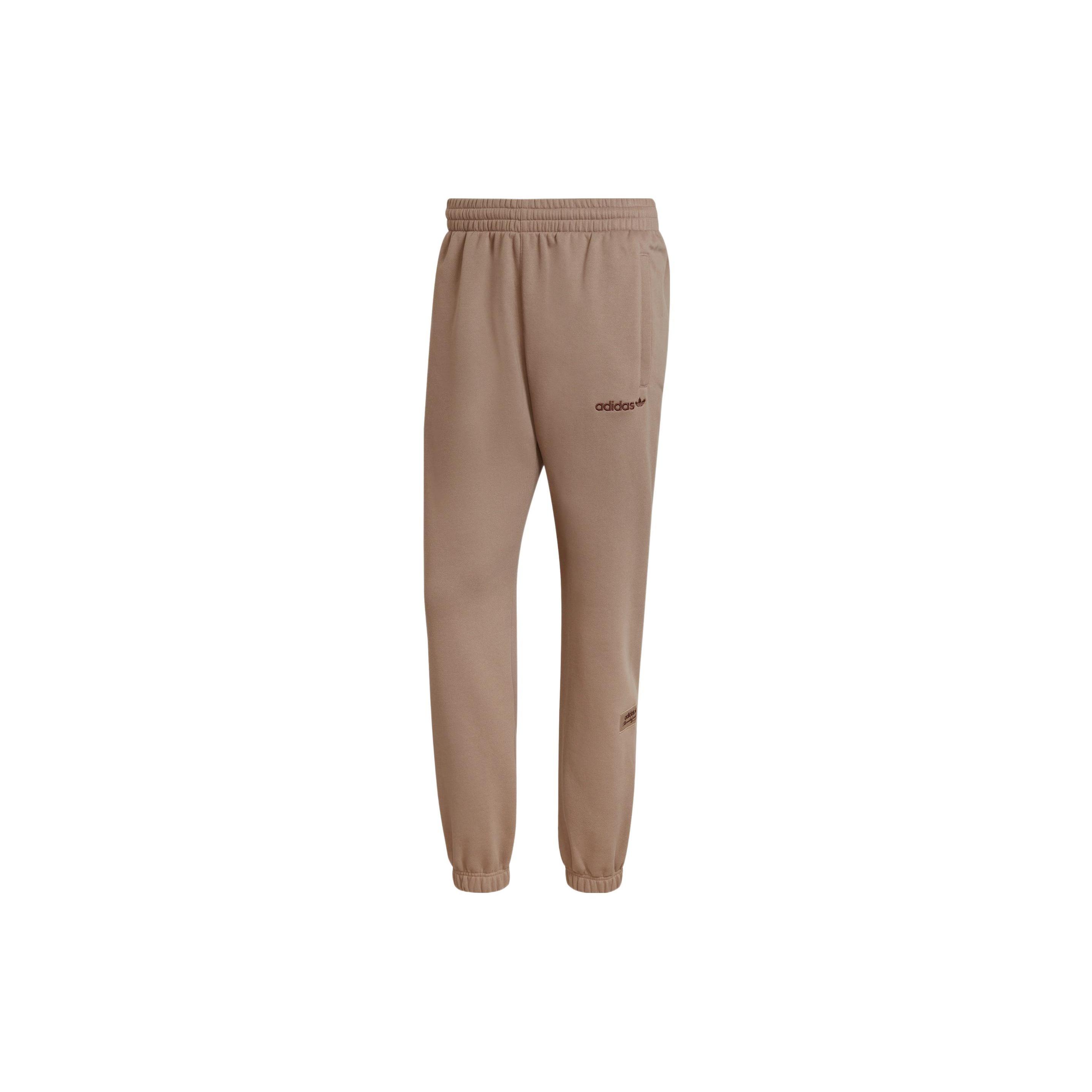 Men s adidas originals Embroidered Logo Bundle Feet Sports Pants/Trousers/Joggers Brown HM2669 S