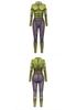 Green Digital Print Role-Playing Jumpsuit - Muscle Fit Performance Costume