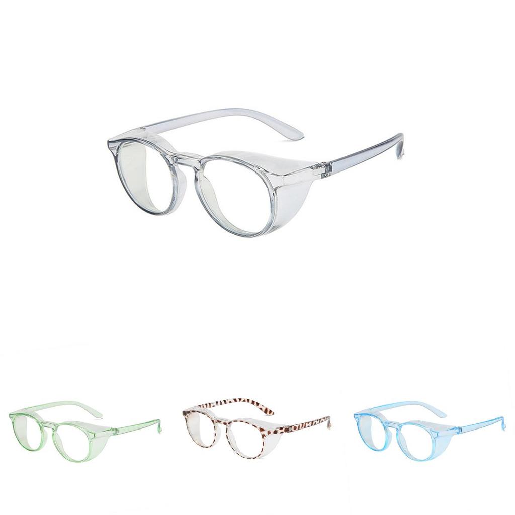 Retro Circular Anti-blue Light Eyeglasses Wind And Sandproof Pc Frame Clear Lenses Unisex Sunnies