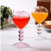 Large Capacity Heart Shaped Glass Romantic Juice Drink Glass Unique Glass Cup  Pub