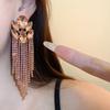 Colorful Statement Dangle Earrings Exaggerated Chain Earrings Elegant Ear Accessory  Dressy Outfits