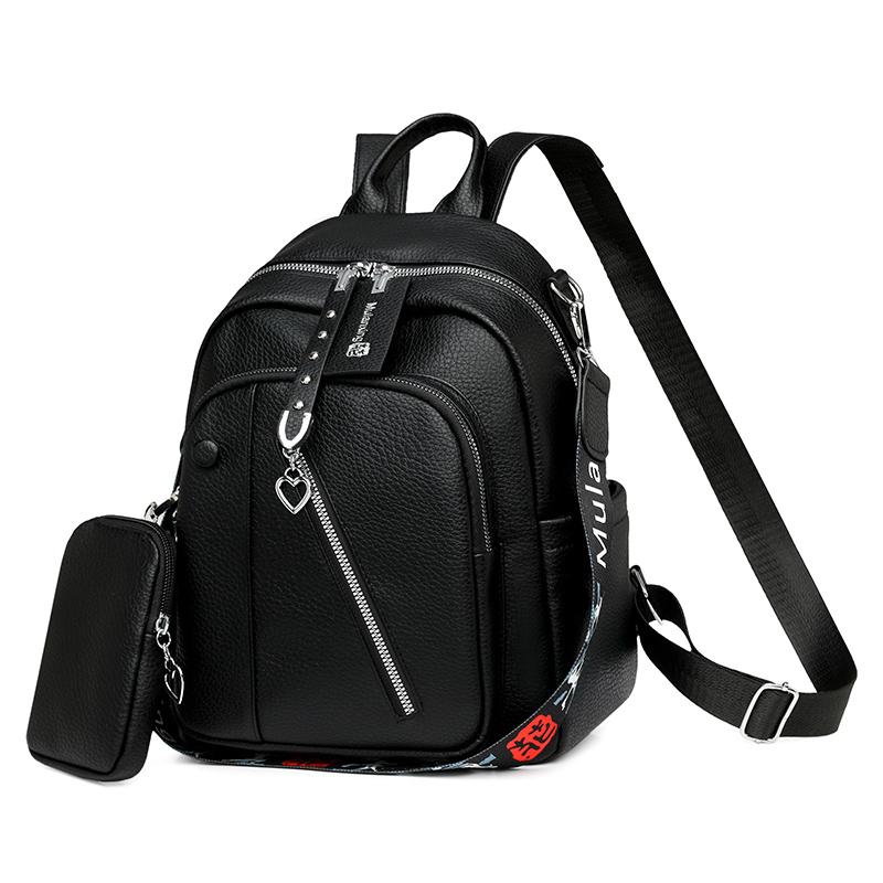 Damen Rucksack aus weichem Leder Vintage Reiserucksack