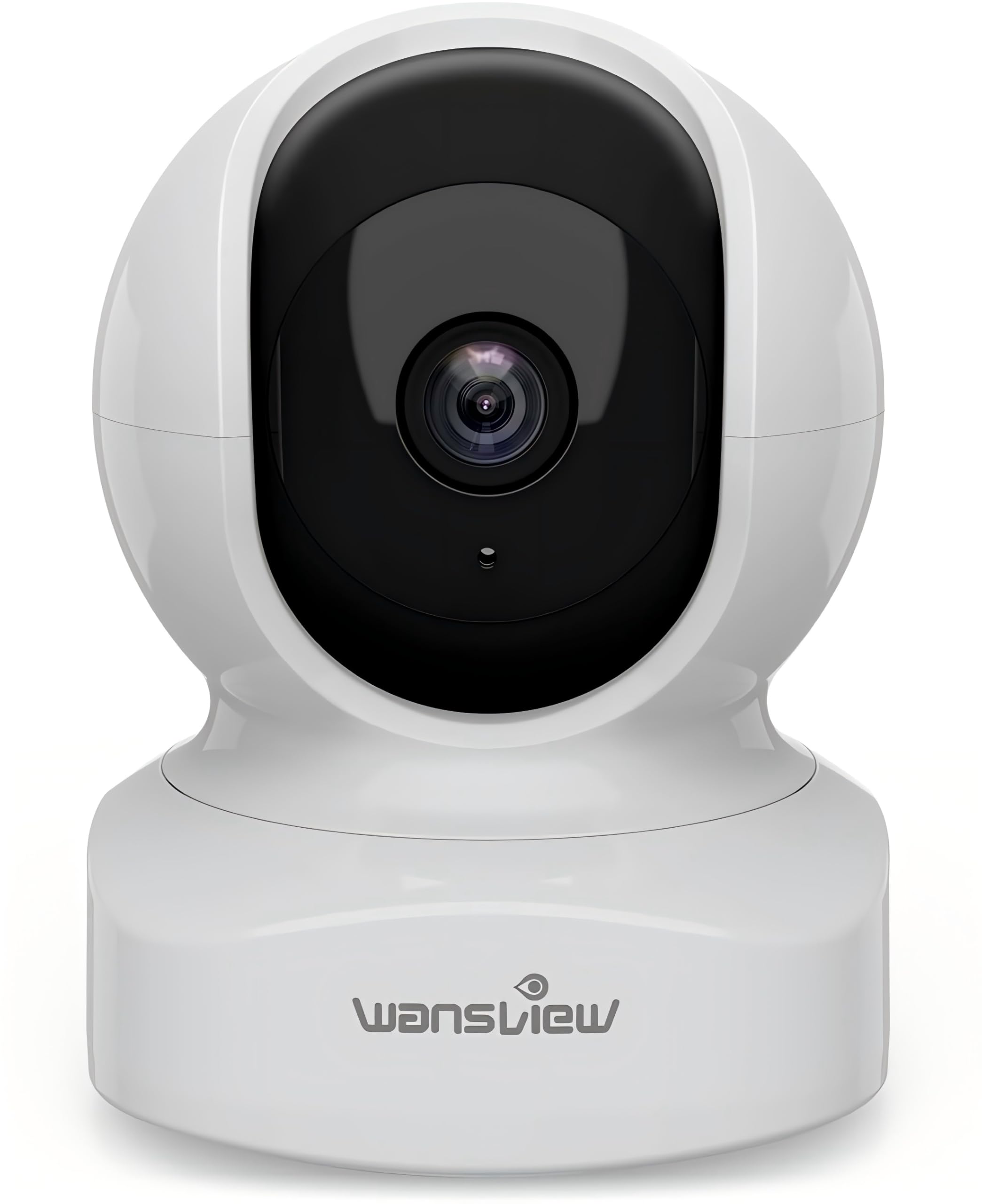 

Wansview Q5 Network 3 Million 2K Baby Wireless Indoor Security Pet 360 Degree Baby Elderly Pet Motion App Night Vision Біла камера, пікселі, монітор, білий