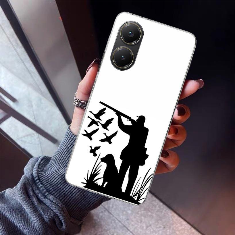 Hunting Fishing Man Phone Case For Xiaomi Poco X7 X6 X5 Pro F7 Ultra Redmi 15C 15 13 13C 12 12C 10 10A 10C 9 9A 9C 9T Shell Poco