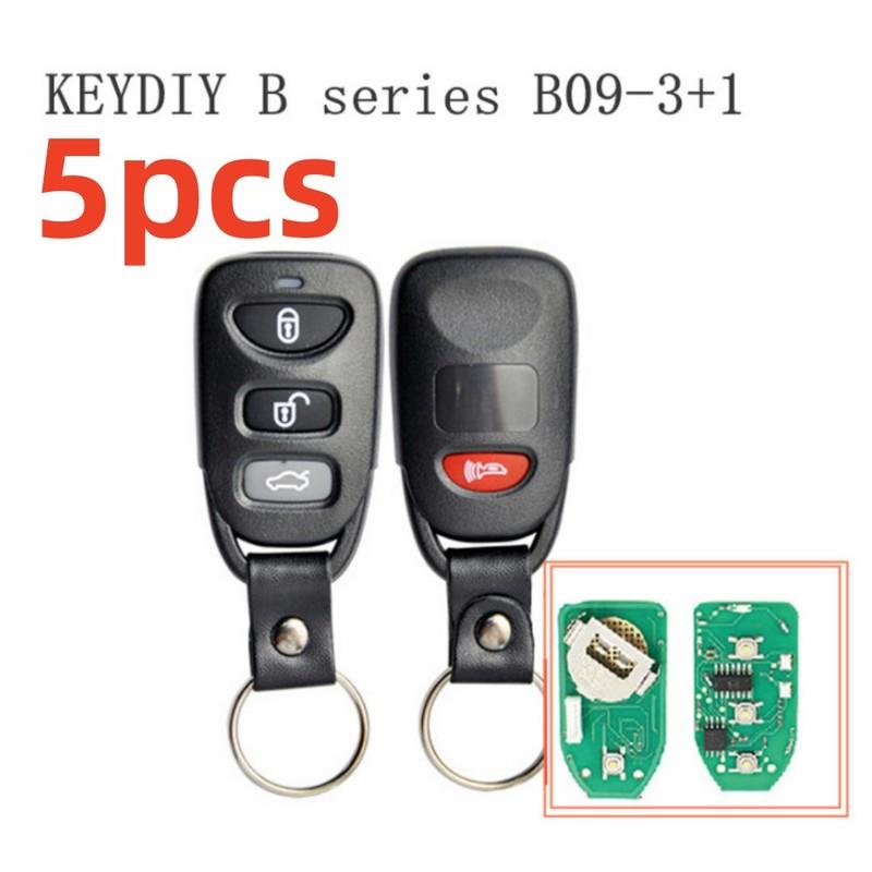 5PCS KD B09 Car Key for HY Style 3/4 Buttons Universal KEYDIY Remote Car Key for KD900 KD900+URG200 KD-X2 B Series Car Key