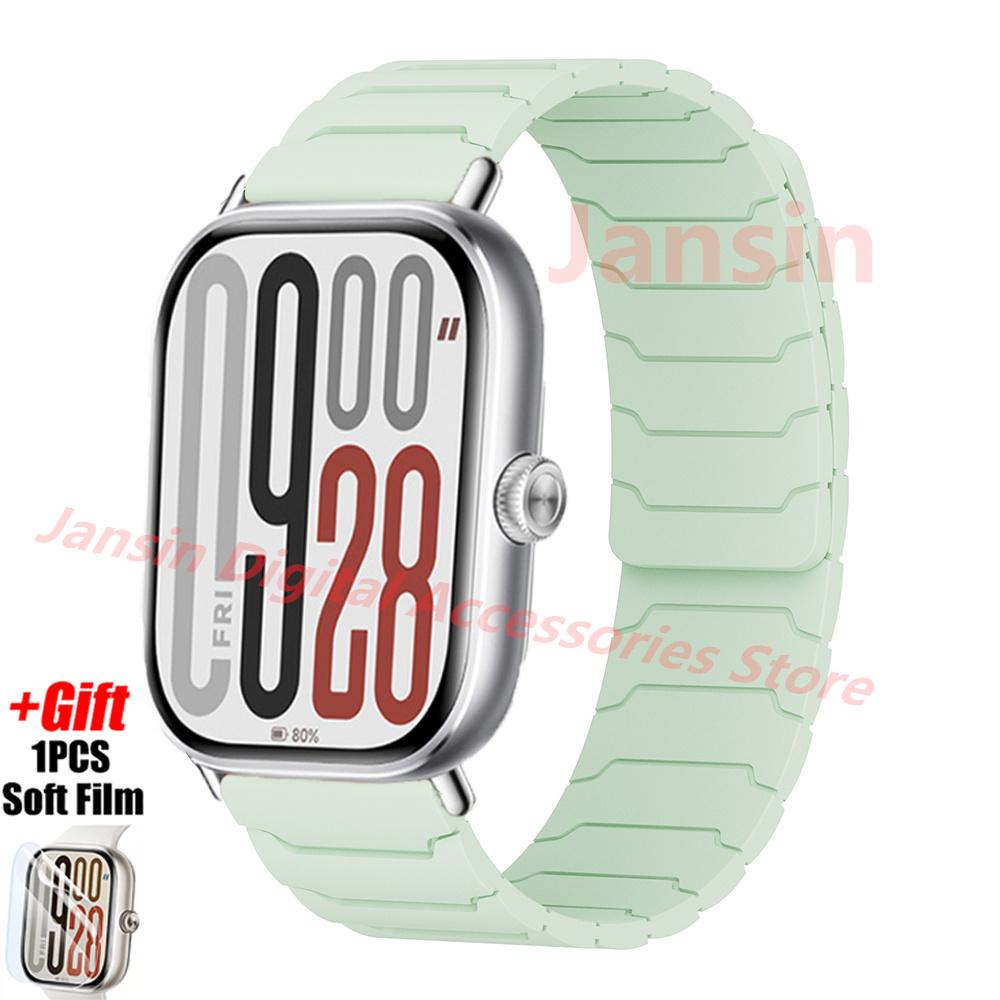 Magnetic Strap For Redmi Watch 5 4 Correa Business Bracelet For Mi Band 8/9 Pro Correa Soft Protector Film Replaceable Accessory