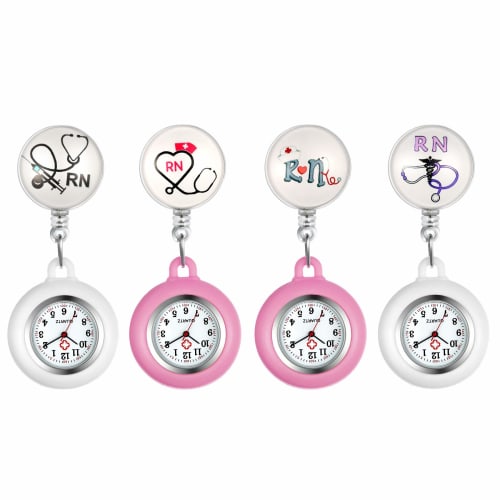 Lancardo Nurse Watch, Pocket Watch with Detachable Silicone Handle, Extendable, for Men and Women, Cute RN Stethoscope, Perfect Gift for Nurses and Ca