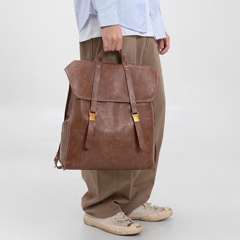 Korean New Backpack Series Casual Daily College Style Bag Retro Travel Commuter Men and Women's Universal Backpack