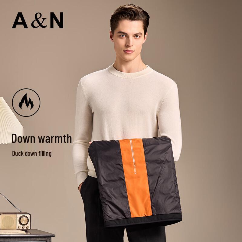 Antonio Herren Leichte Gepolsterte Daunen Stehkragen Weste