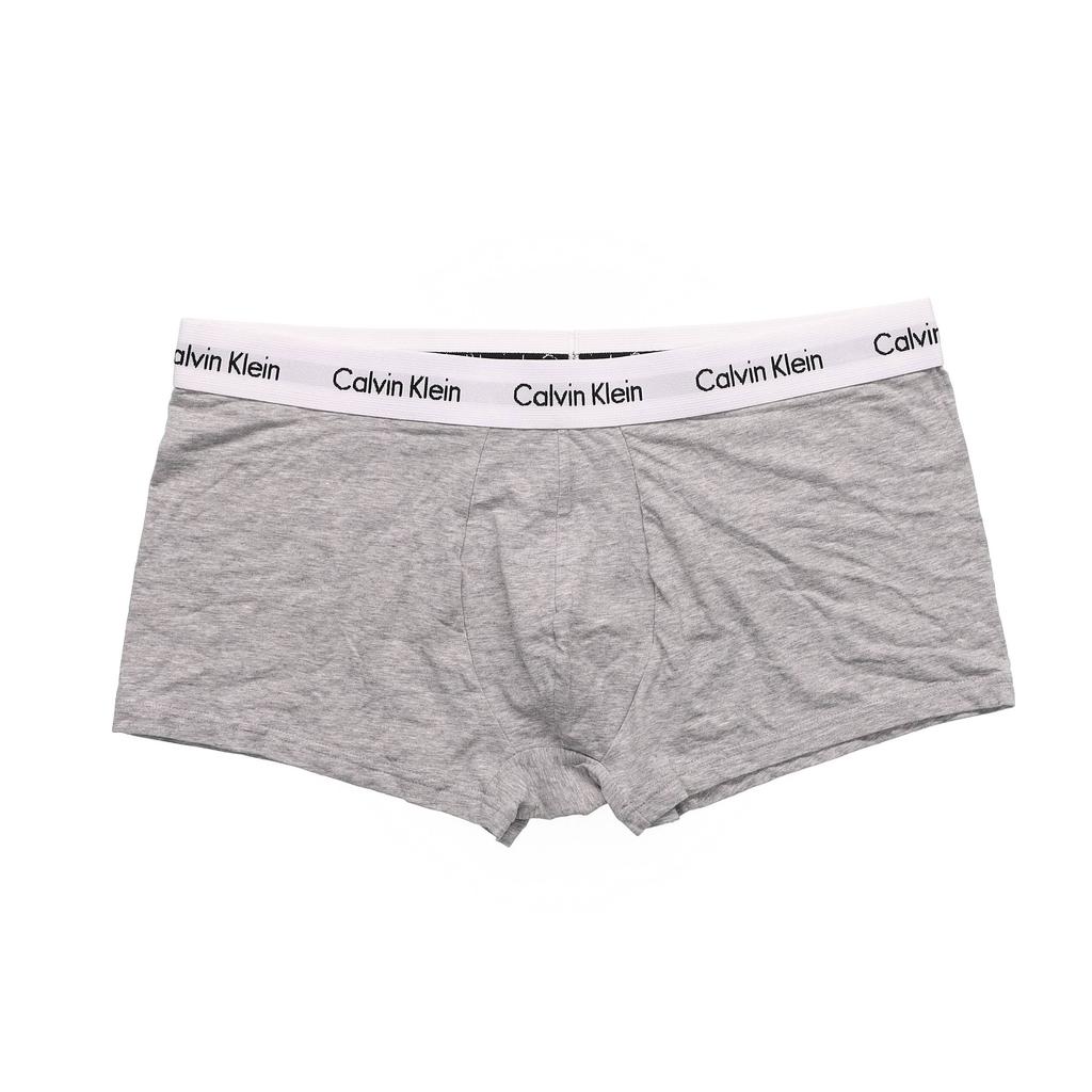 Calvin Klein Logo Low Rise Boxer Briefs 3 Pack Men Underwear Gray U2664GKS0
