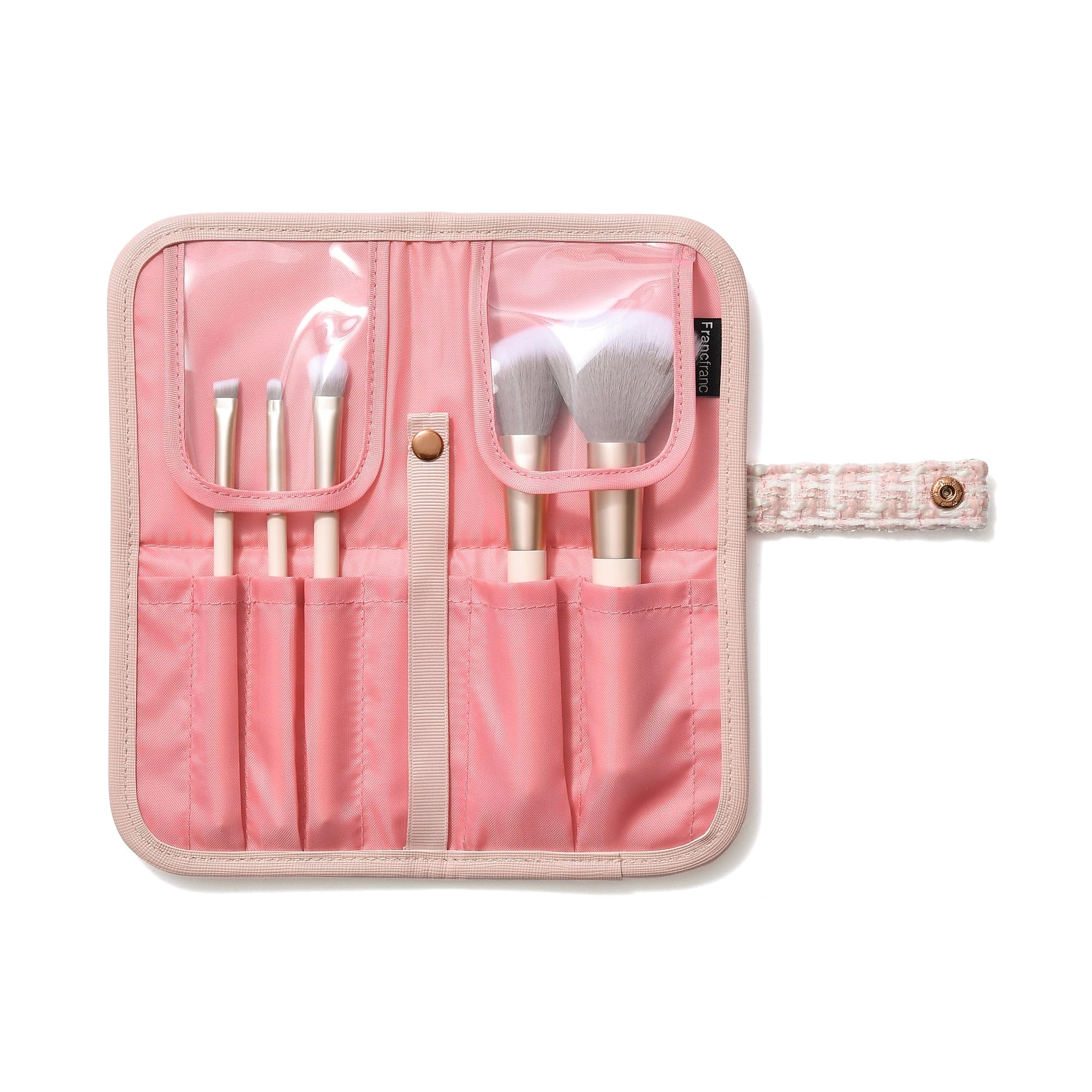 

Francfranc Francfranc Tweed Makeup Brush Set Pink рожевий