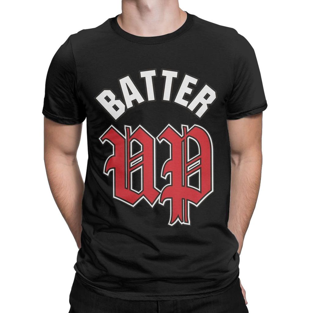 Babymonster Batter Up T-Shirts für Herren, reine Baumwolle, originelles T-Shirt mit Rundhalsausschnitt, Kurzarm, Geschenkidee