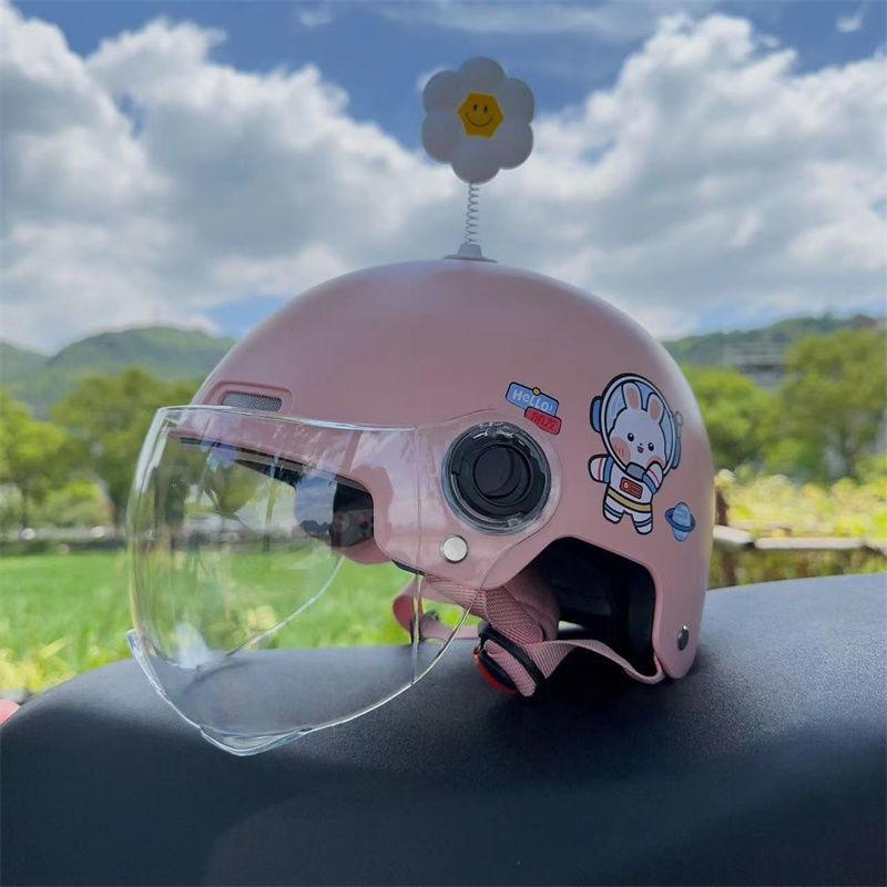 Children's Helmet Electric Car Summer Motorcycle Boy and Girl Half Helmet Electric Car Four Season Universal Safety Helmet