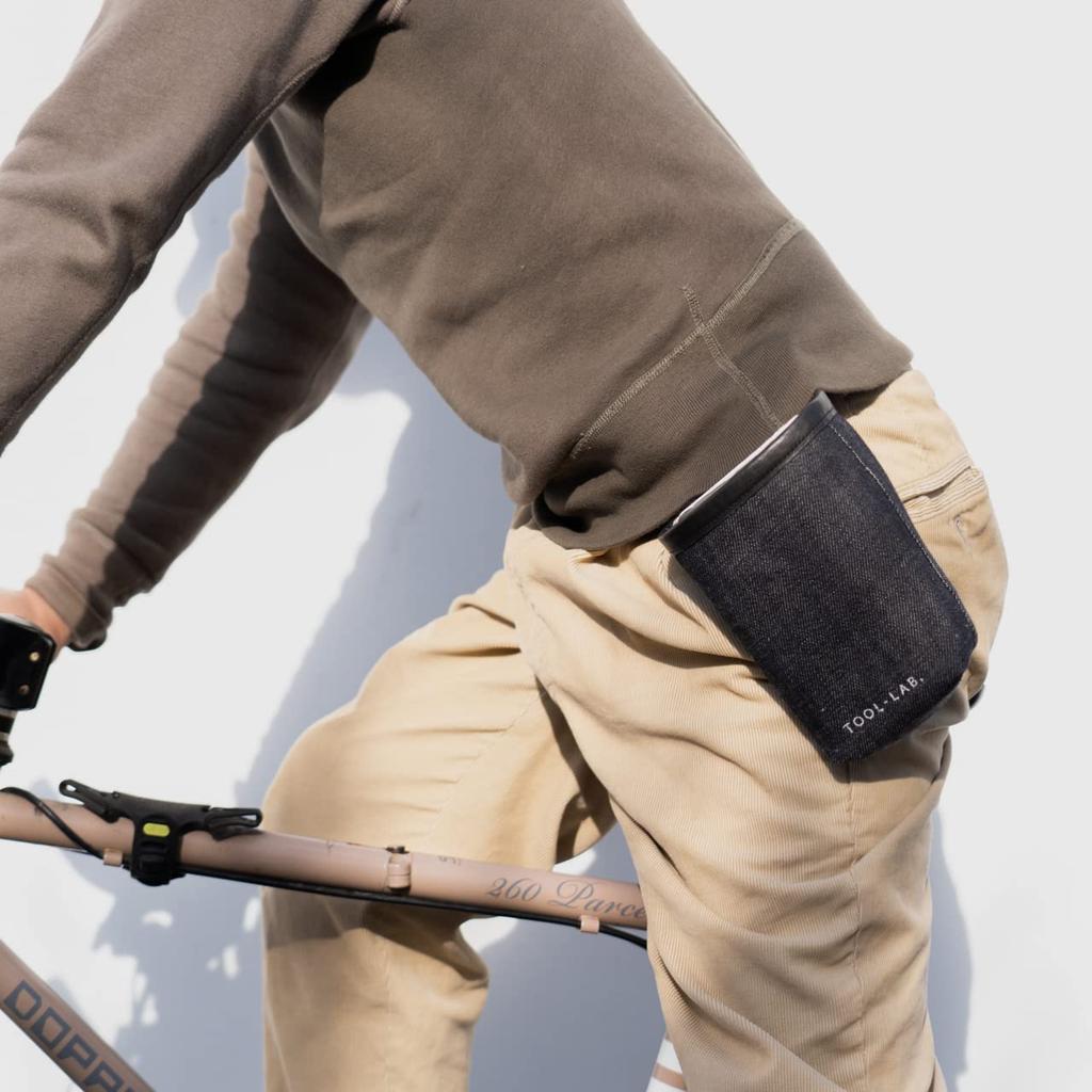 TOOL-LAB. Denim Work Pocket "HARE" Unwashed, Small Item Storage [Okayama/Kojima Denim] Made In Japan