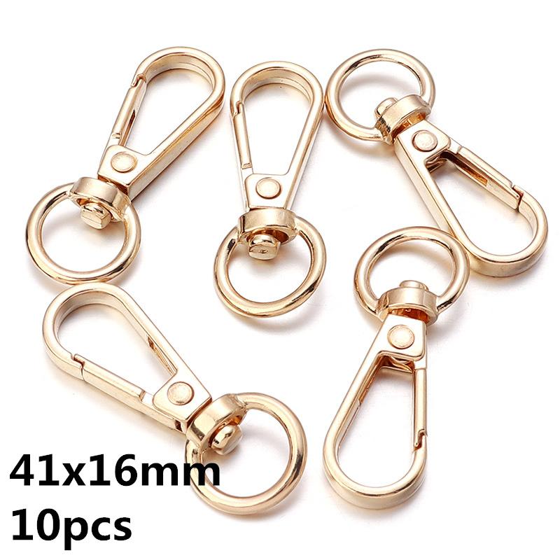 5-10pcs/Lot Lobster Clasp Hooks Spring Buckles Dog Chain Snap Hook Key Ring Swivel Connector Carabiner Handbag Belt Strap Clasp
