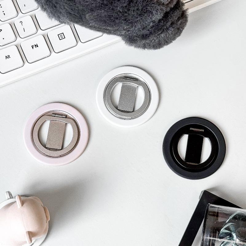 Mobile Phone Magnetic Bracket 360 ° Rotating Folding Portable Live Streaming Ring Buckle, Desktop Universal Magnetic Bracket