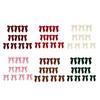 Easy Fix Bows with Cable Ties 10Pcs Velvet Christmas Bows, 11x12.5cm Large Ribbon Ornament Built-in Tie Decorative for Tree Xmas And Wreath Gift Box,