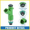 Fuel Injector No.16600JK20A Fuel Injection Nozzle for Nissan Pathfinder 14-20 3.5L for Nissan 350Z 07-09 3.5L Green (Pack of 6) Benefit
