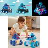 Childrens Toy Transparent Gear Tank With Launching Lights For Outdoor Play