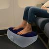 Long Distance Travel Portable Compression Inflatable Foot Pillow, Thickened PVC Plush Folding Foot Pad