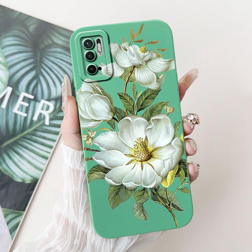 For Xiaomi Redmi Note 10 5G Case 6.5" Colorful Flowers Cartoon Painted Cover Soft Phone Case For Redmi Note 10 Note10 5G Bumper
