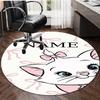 Personalized M-Marie Round Chair Office Rug - Perfect for Mat, Office Chair & More - Ideal Gift for Birthdays and Holidays