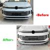 Car Front Bumper Lip Spoiler Diffuser Splitters Body Kit Aprons Cover Guard Trim For VW Tiguan MK3 Standard Edition 2024+