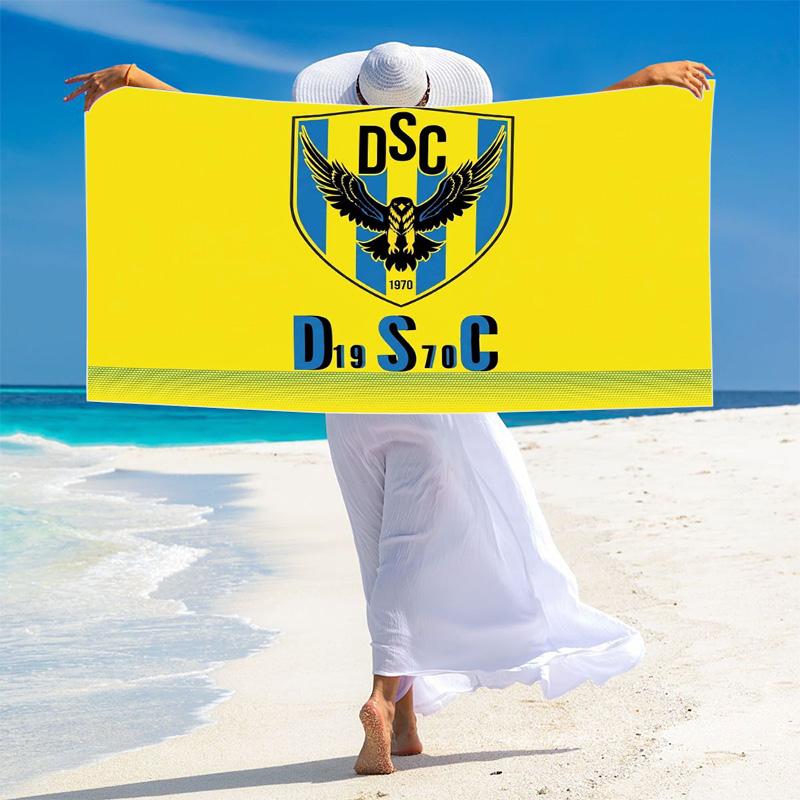 DUHOK SC Print Beach Towel, Large Soft Quick Dry Towel for Beach Camping Swimming
