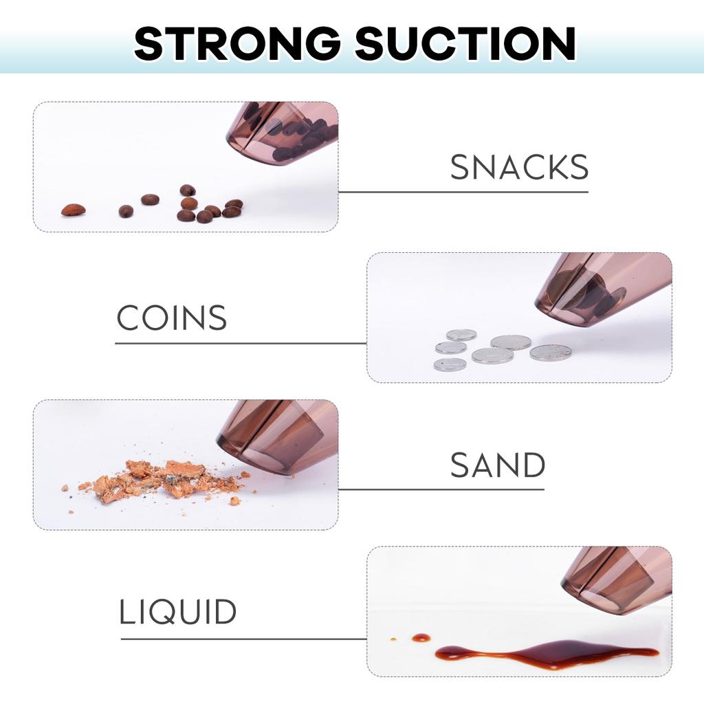 3-in-1 Tragbare Autostaubsauger, Wasserdichter Auto-Staubsammler, Handstaubsauger-Set mit Kabel (100W 3200pa Starke Saugkraft)